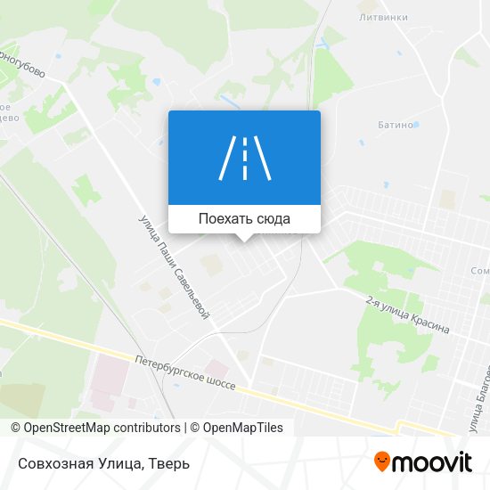 Карта Совхозная Улица