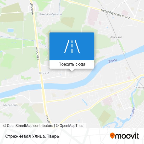 Карта Стрежневая Улица