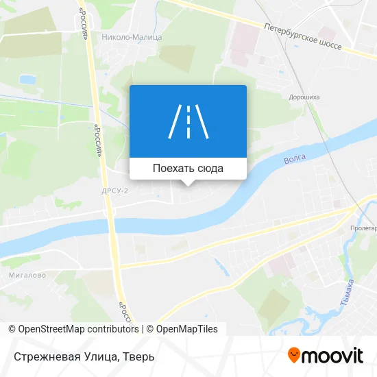 Карта Стрежневая Улица