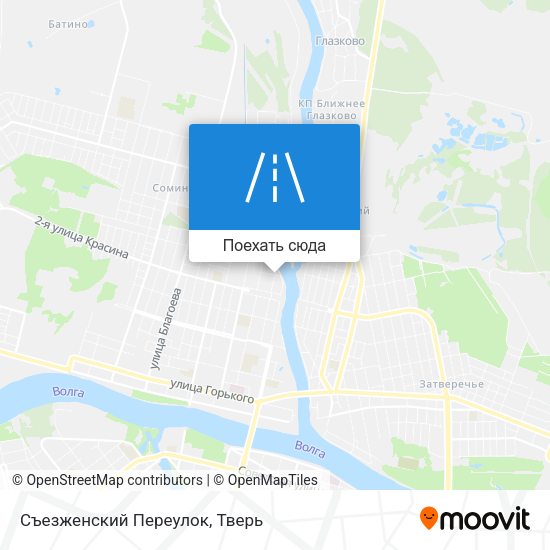 Карта Съезженский Переулок