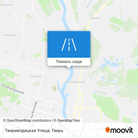 Карта Твериводицкая Улица