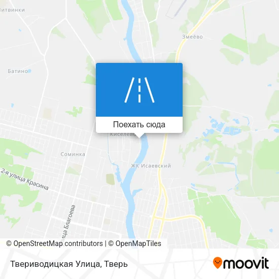 Карта Твериводицкая Улица