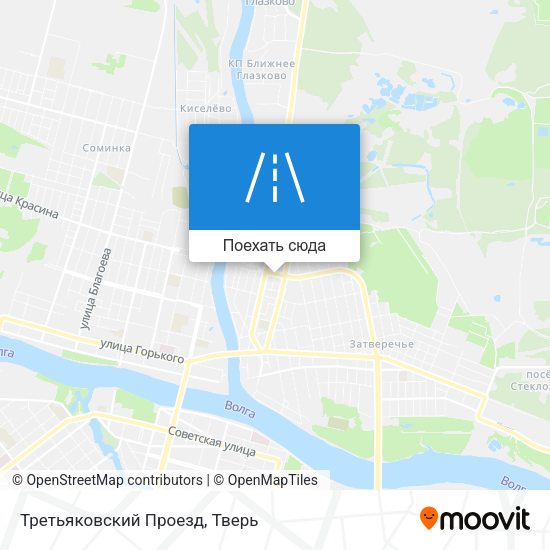 Карта Третьяковский Проезд