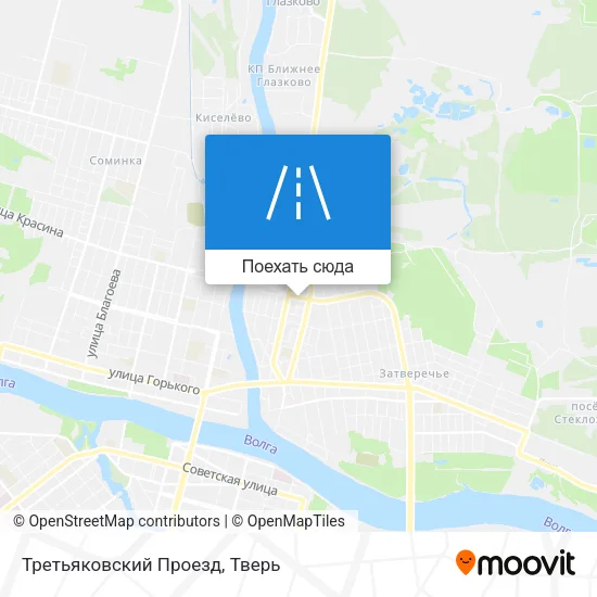 Карта Третьяковский Проезд