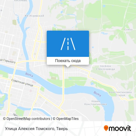 Карта Улица Алексея Томского