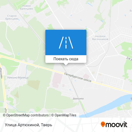 Карта Улица Артюхиной