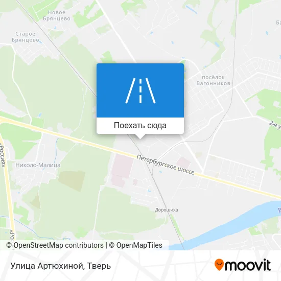 Карта Улица Артюхиной