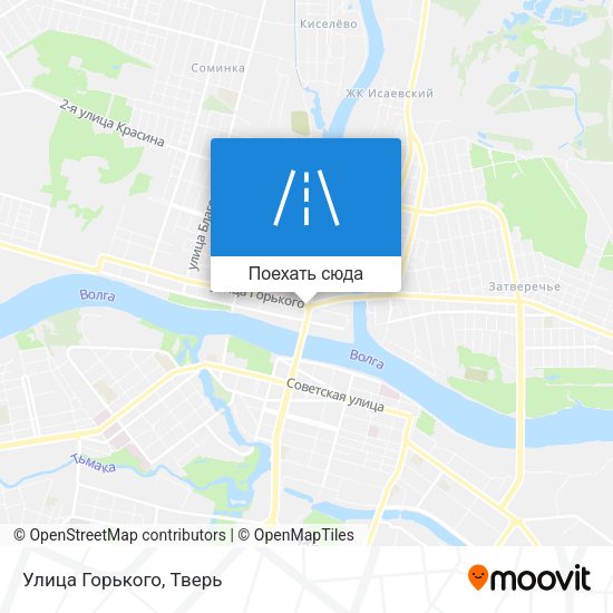 Карта Улица Горького
