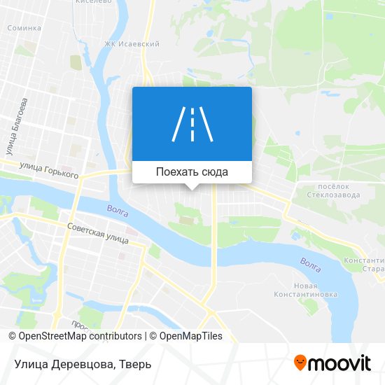 Карта Улица Деревцова