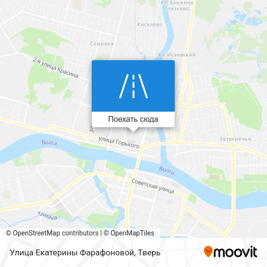 Карта Улица Екатерины Фарафоновой