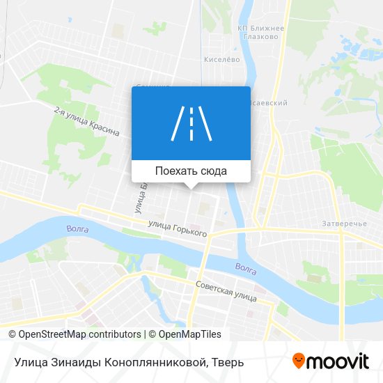 Карта Улица Зинаиды Коноплянниковой