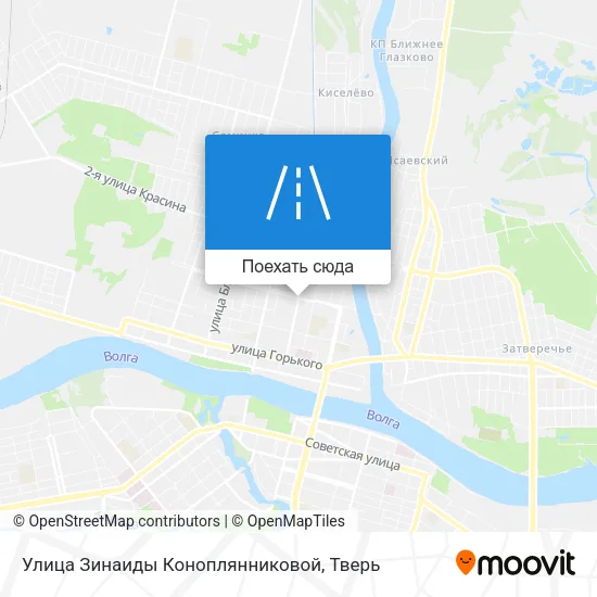 Карта Улица Зинаиды Коноплянниковой