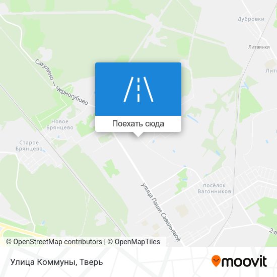 Карта Улица Коммуны