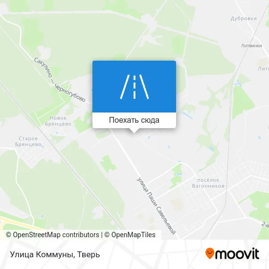 Карта Улица Коммуны