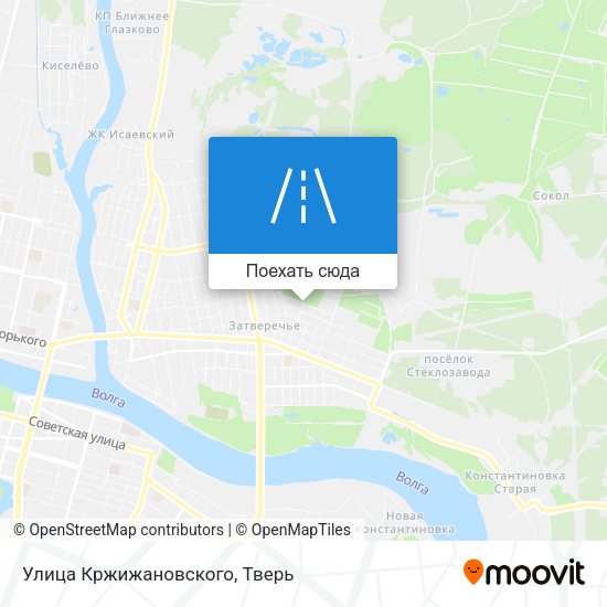 Карта Улица Кржижановского
