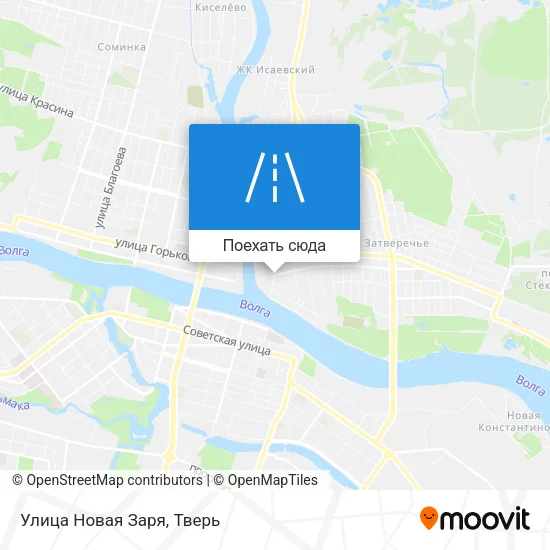 Карта Улица Новая Заря