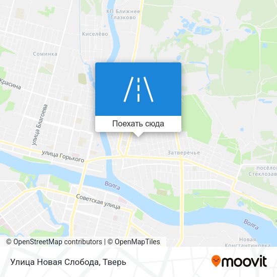 Карта Улица Новая Слобода