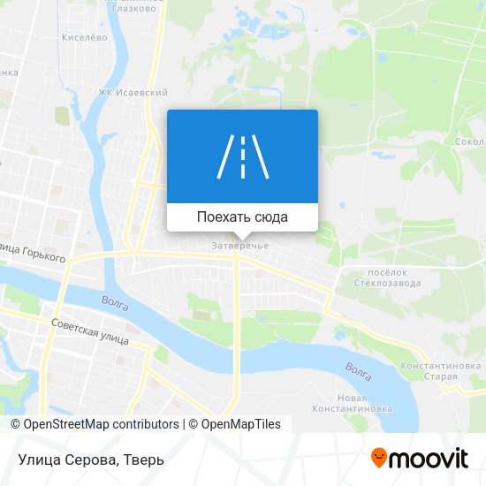 Карта Улица Серова