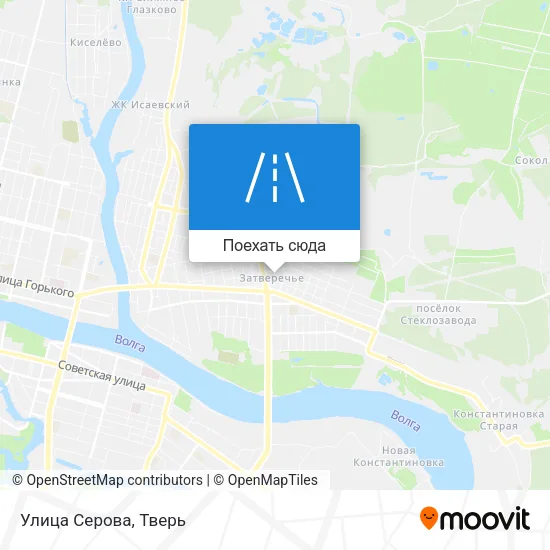 Карта Улица Серова