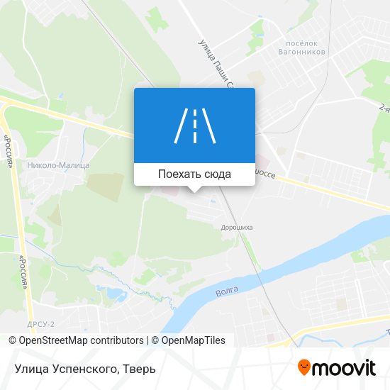 Карта Улица Успенского