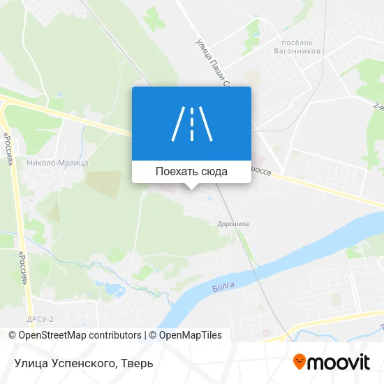 Карта Улица Успенского