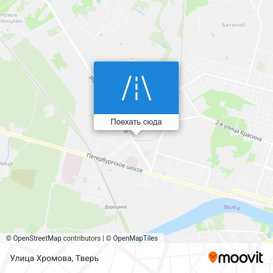 Карта Улица Хромова