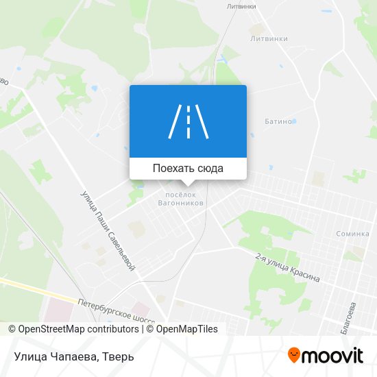 Карта Улица Чапаева
