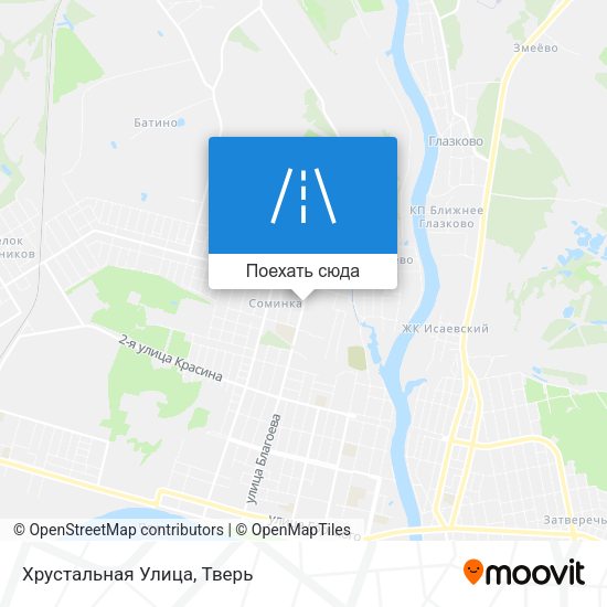 Карта Хрустальная Улица