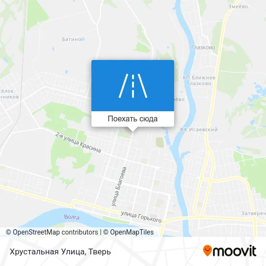 Карта Хрустальная Улица