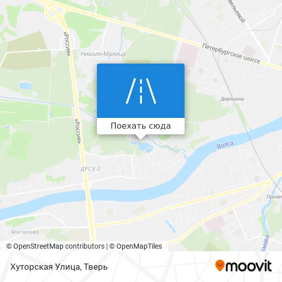 Карта Хуторская Улица