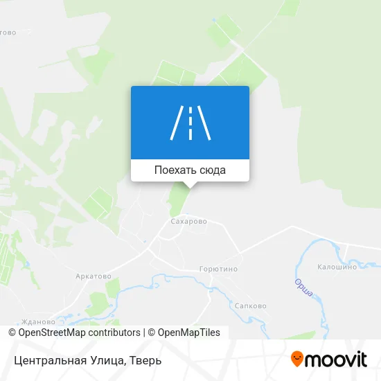 Карта Центральная Улица