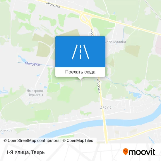 Карта 1-Я Улица