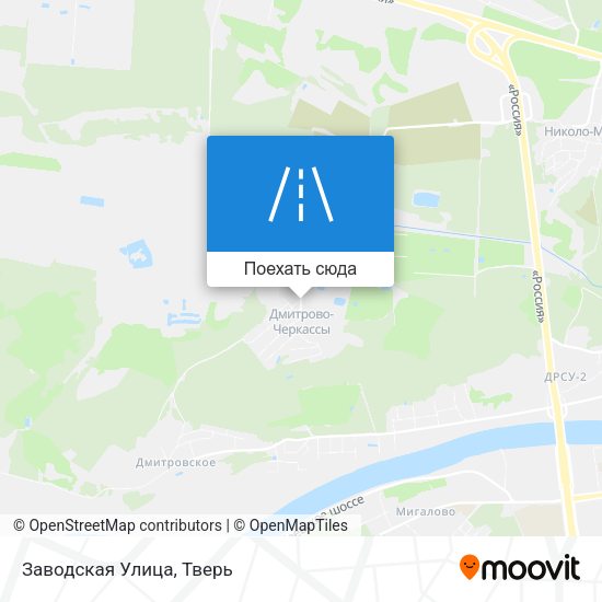 Карта Заводская Улица