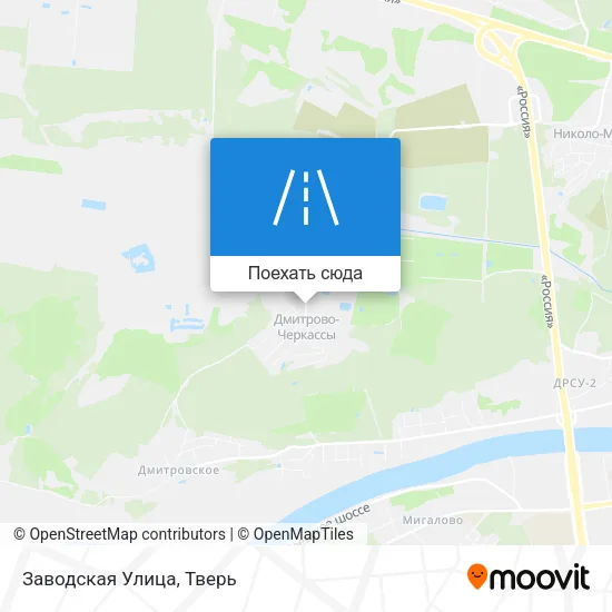 Карта Заводская Улица