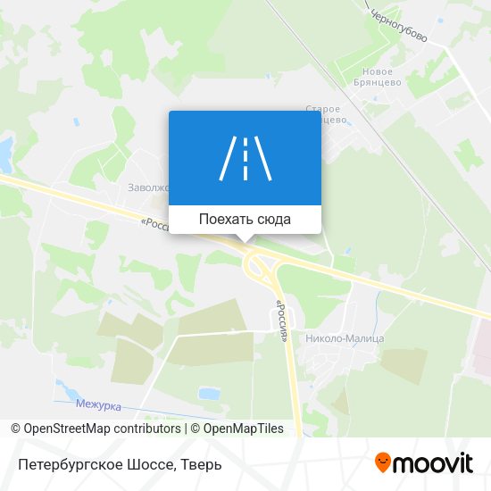 Карта Петербургское Шоссе