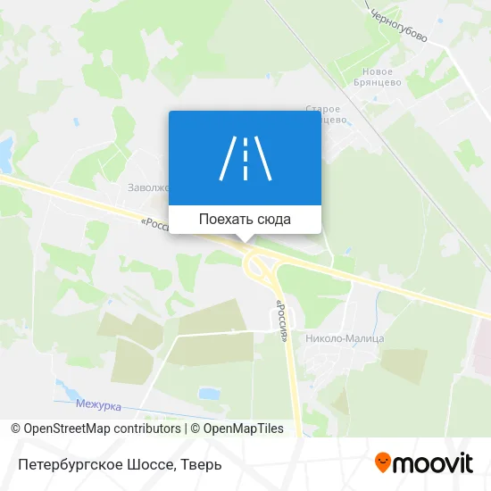 Карта Петербургское Шоссе