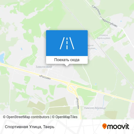 Карта Спортивная Улица