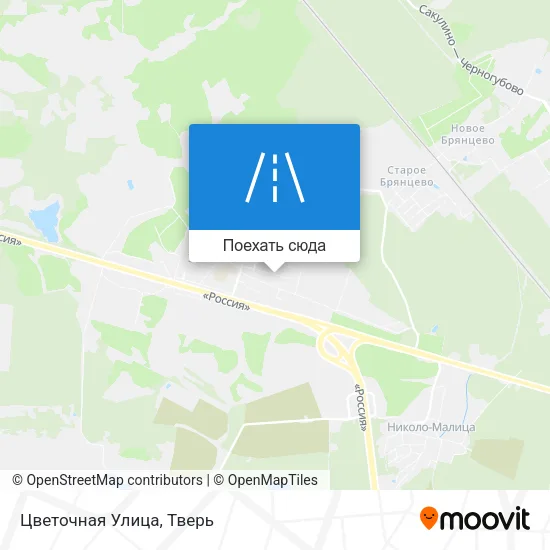 Карта Цветочная Улица