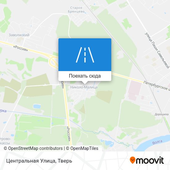 Карта Центральная Улица
