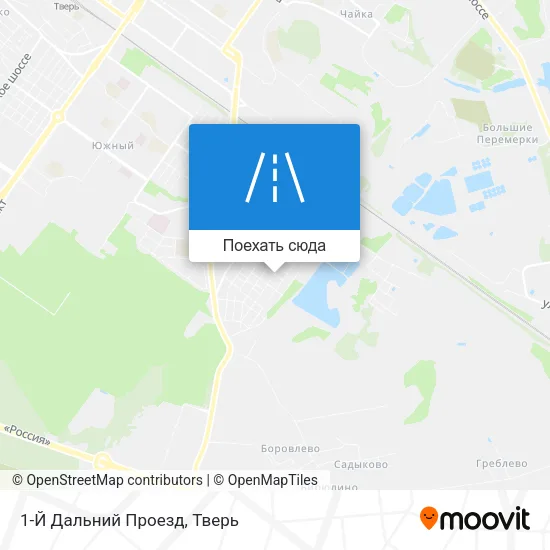 Карта 1-Й Дальний Проезд