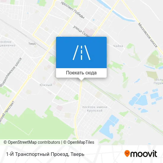 Карта 1-Й Транспортный Проезд