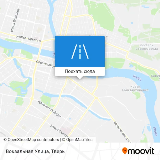 Карта Вокзальная Улица