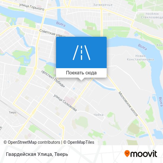 Карта Гвардейская Улица