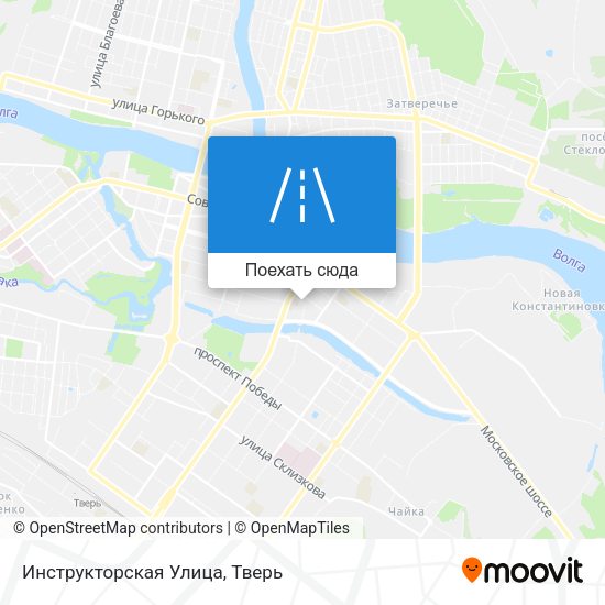 Карта Инструкторская Улица