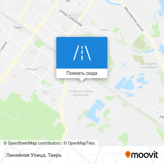 Карта Линейная Улица
