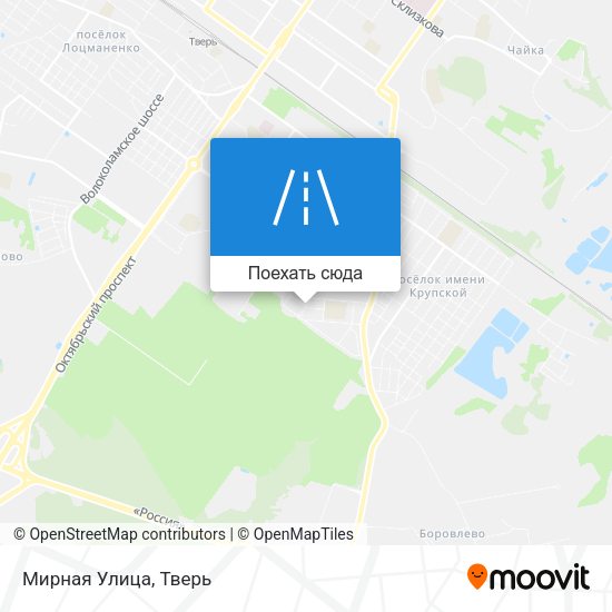 Карта Мирная Улица