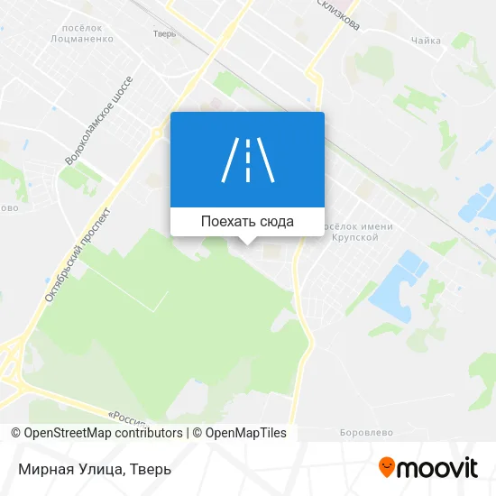 Карта Мирная Улица
