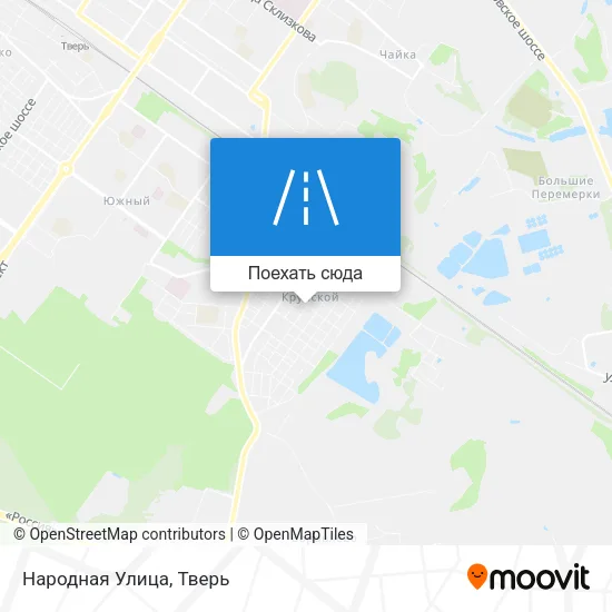 Карта Народная Улица