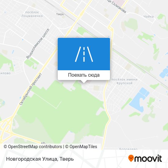 Карта Новгородская Улица