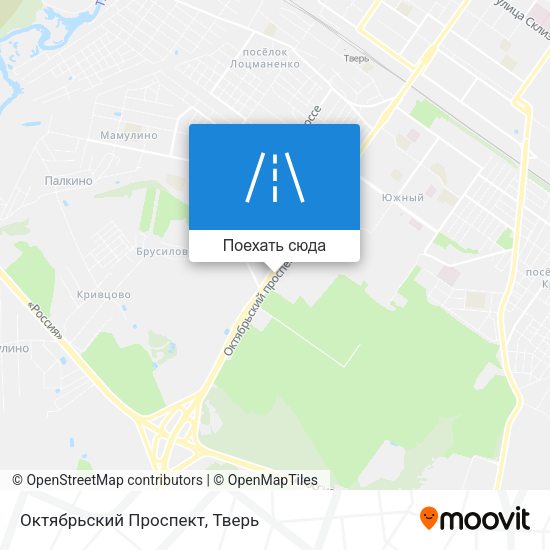 Карта Октябрьский Проспект